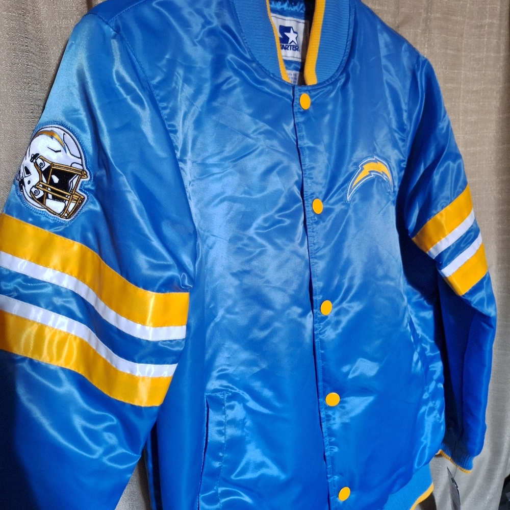 Los Angeles Chargers Starter Men's Size Medium Powder Blue Jacket